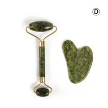 옥 롤러 구아샤 스크레이퍼 얼굴 리프트 슬리밍 안티 에이징 주름 마사지 도구, 4D