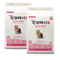 건강백서 요크셔테리어 2kg x 2포 (4kg), 단품