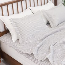 슈가팝 시어서커 누빔 여름이불 침대패드 (싱글~퀸), B타입(이불), 그레이