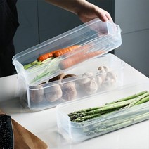 파스타 면류 대파보관 적층 냉장고정리 스텍 컨테이너 긴사각 음식보관함 위생 신혼집