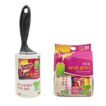 3M 의류용 테이프클리너 핸들1입+리필3입, 없음