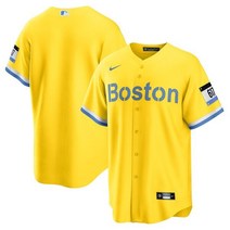 [해외] 나이키 저지 유니폼 MLB 보스턴 레드삭스 시티 커넥트 저지 골드/라이트블루 791717