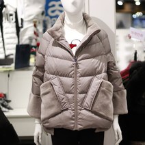 디즈니 골프 여자 덕다운패딩 보아털배색 베이지 오리털점퍼 2종 DLN4LJCP0S31BG(2068328)