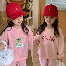 인쇄 가능 봄 간절기 무지 아동 상하복 세트 7컬러 유아상 등원룩 키즈 무지티 가을상