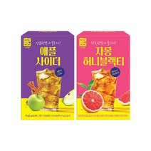 [녹차원] 달달한 에이드분말 2종 택1 (자몽허니블랙티10T애플사이더10T), 애플사이더10T