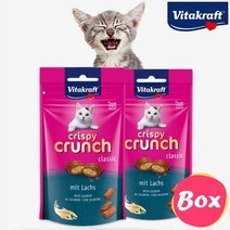 비타크래프트 크리스피 크런치 연어 60g 고양이 간식, 8개