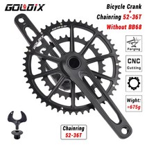 mtb road 체인 체인가드 체인링크 스프리킷 초경량 도로 셋 산악자전거 체인, 165mm, 크랭크 52-36t