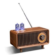휴대용 효도라디오 무선 스피커 클래식 레트로 빈티지 라디오 블루투스 서브 우퍼 홈 휴대용 모바일 컴퓨터, 02 Brown