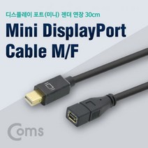 Coms디스플레이포트Mini케이블30cmMiniDPMF, @라디오 본상품선택