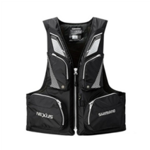 윤성정품 시마노 구명복 VF-142Q 블랙 낚시조끼 바다 선상 갯바위 찌 낚시 구명조끼, 블랙 L