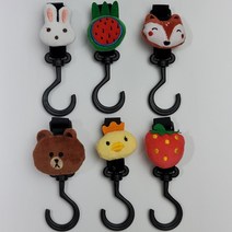 캐릭터 유모차 가방걸이 아이들 자전거 후크 걸이, 딸기