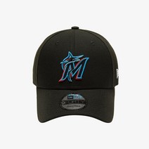 [국내정식매장] 뉴에라 모자 NEWERA 12033043 MLB 핀치히터 볼캡 마이애미 말린스 블랙