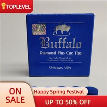 버팔로-오리지널 큐 팁 블루 다이아몬드 플러스 미디엄 풀 스누커 11/13mm 50pcs 전문 당구 액세서리, 11mm