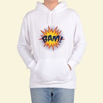 ATOGATO 팝아트 말풍선 유행어 bam 맞춤 후드티
