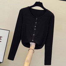 빅사이즈 여성복 추동복 이너탑 통통 동생 긴팔 티 러쉬