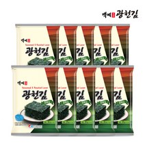 브랜드없음 [백제광천김] 파래 전장김 20g 10봉, 단품없음, 선택완료