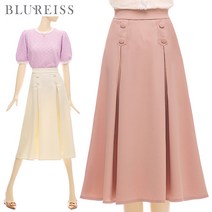 [블루레이스] 버튼플레어밴딩스커트_BI3S1SK8151