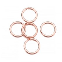 비즈 공예 재료 열쇠 고리 10 개/묶음 25mm 28mm 30mm 분할 링 Diy 쥬얼리 만들기 도매, [02] 28mm x 10pcs, [06] Rose Gold