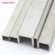 강관파이프 수도배관자재 볼밸브 길이 500mm 304 스테인레스 스틸 사각 튜브 직사각형 브래킷 산업용 플랫 레이저 커팅, [59] 25x50x2mm 1pcs