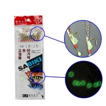 금호조침 참돔 부시리 농어 3본 선상 갯바위 대물 낚시 바늘 카드 채비 세트 KS-255, 02. WA-35 10본 고등어채비 12호
