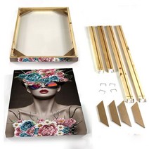 침대 프레임 부품 스트레치 캔버스 그림을위한 diy 나무 평면 포장 프레임 벽 예술에, 폭 90cm, 높이 70cm