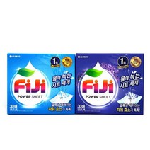 물에 녹는 FIJI 시트형 세제 30매/ 티슈형세제/ 세탁, 라벤더