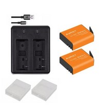 PG1050 SJ4000 PG900 배터리 1350mAh+ USB 듀얼 충전기, 2batteryand1charger
