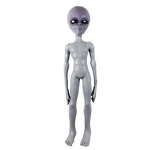 X-메리 장난감 외계인 라텍스 소품 Lifesize UFO Roswell Martian Lil Mayo Area 51 할로윈 파티용 무서운, [01] 40.5 inch Height, 01 Purple_01 40.5 inch Height