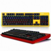 ABKO HACKER K516 축교환 측면 RGB 라이팅 이중사출 게이밍 기계식 키보드 (레드 적축)