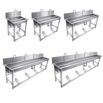 페달식 손세정대 크림룸 해썹 사업장 손세척 스텐, 싱글 304 스테인리스 60x48x110cm