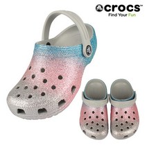 크록스 크록스 클래식 글리터 클로그K 키즈 206993-0ZT