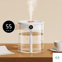 샤오미가습기 에어레스트 아로마오일 탁상용 무드등 원룸 강아지 고양이 차량 책상용 USB, A1-Humidity Display