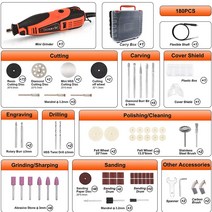 GOXAWEE-미니 드릴 로타리 도구 전기 그라인더 조각기 펜 Dremel 액세서리용 플렉스 샤프트와 가변 속도 D, 09 4115-180_02 EU