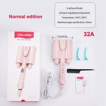 고대기 Faers-전기 빠른 헤어 컬링 아이론 트리플 배럴 봉고데기 고데기 전문가용 딥 웨이브 컬러 전문 전기 브러쉬 세라믹 케어 자동고데기 머리집게 자동 도구, [03] UK, [01] 26mm