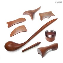 에보니 괄사 도구 지압봉 경락 마사지 기구, 괄사_2, 1개