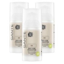 독일 산테 나투어 코스메틱 Sante 소프트 케어 파운데이션 03 Warm Meadow 30ml, 3팩