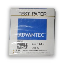 일본 ADVANTEC pH Test Paper 0-14 롤타입 9mmx5.5m 기타과학실험재료/도구, 1개