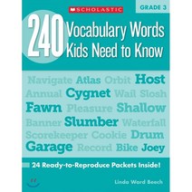 240 Vocabulary Words Kids Need to Know, Scholastic Teaching Resources