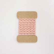 도토리디자인 베이비피치 플라워 레이스리본 90cm 여아 구두