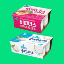 떠먹는 비피더스 복숭아 플레인 요구르트 80g 24개, 복숭아 12개 + 플레인 12개