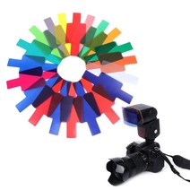 조명필터 조명용 컬러 종이 젤라틴 필터 siv 20 color 사진 젤 카드 세트, 없음