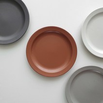 포홈 모던무광 접시7호 플레이트 4color, 라이트그레이