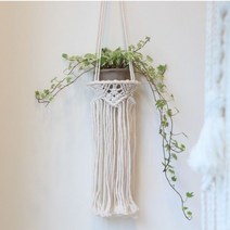 [천삼백케이] [새벽노을] 감성 마크라메 월행잉 핸드메이드 플랜트 화분걸이, [감성 마크라메 월행잉 핸드메이드 플랜트 화분걸이]