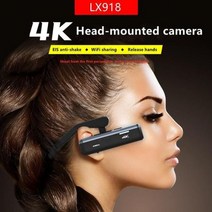 액션캠 바디캠 레노버 액션 카메라 4K 스포츠 헬멧 헤드 IP6 방수 EIS 흔들림 방지 나이트 비전 DVR 무선 레코더 이그 제 큐 티브, Black|no card