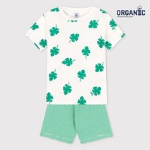 PETIT BATEAU [빠른배송] 남아 오가닉 리프 숏슬리브 파자마 세트