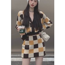 박세정 빈티지 예린 한선화 장원영 브러쉬 지수 옷 사복 아가일 니트 가디건 솔로지옥 마름모 다니엘