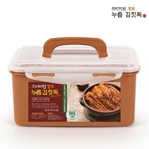 프리미엄 황토 누름통 절임통 2.7L ~ 12L, 옵션종류_황토김칫독10.5L x1개