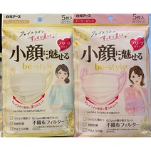 일본 시라모토 소안 마스크 5매입, 핑크