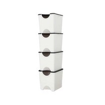에코홀릭 분리수거함 30L 4단(총 120L) 화이트