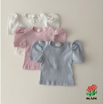 골지퍼프티 돌 아동 유아 여자 아기 옷 선물 여름 티셔츠 등원룩 마이베베